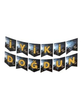 HARRY POTTER BASKILI İYİ Kİ DOĞDUN BANNER