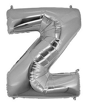 S/SHAPE FOLYO BALON HARF -Z- GÜMÜŞ