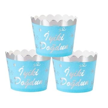 MAVİ GÜMÜŞ CUPCAKE