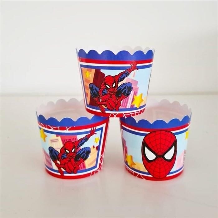SPİDERMAN CUPCAKE 25 Lİ