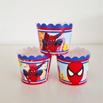 SPİDERMAN CUPCAKE 25 Lİ
