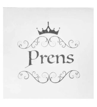 GÜMÜŞ PRENS VARAK BASKILI KAĞIT PEÇETE