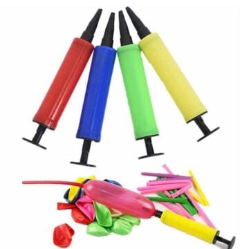 Balon Şişirme Pompası El Pompası Makaron Renk