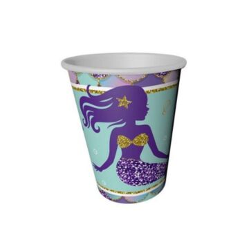 DENİZ KIZI KARTON BARDAK 8 Lİ