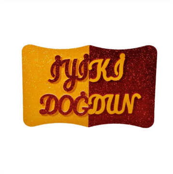 Strafor İpe Dizili İyiki Doğdun Gs