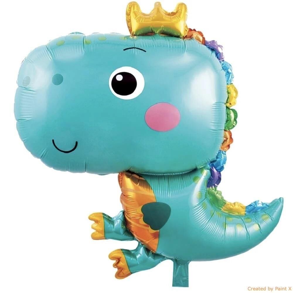 SEVİMLİ MAVİ DİNO FOLYO BALON