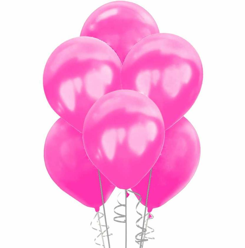 Pembe Metalik Balon 100 Adet 12'' (Partibeta)