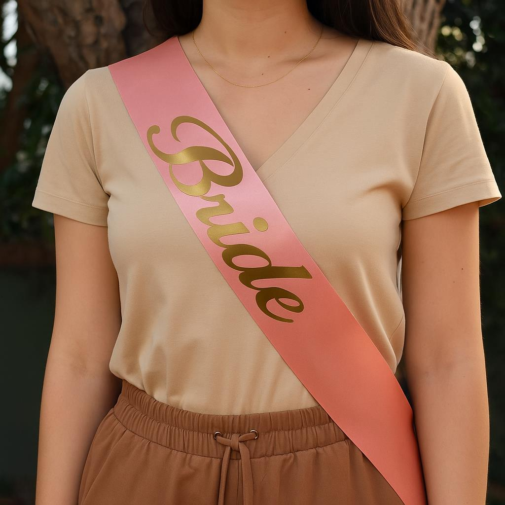 BRIDE BASKILI KUŞAK SOMON GOLD