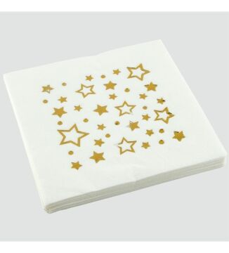 GOLD YILDIZ VARAK BASKILI KAĞIT PEÇETE