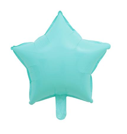 Yıldız Makaron Folyo Balon Su Yeşili Renk 45 Cm