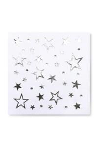 GÜMÜŞ YILDIZ VARAK BASKILI KAĞIT PEÇETE