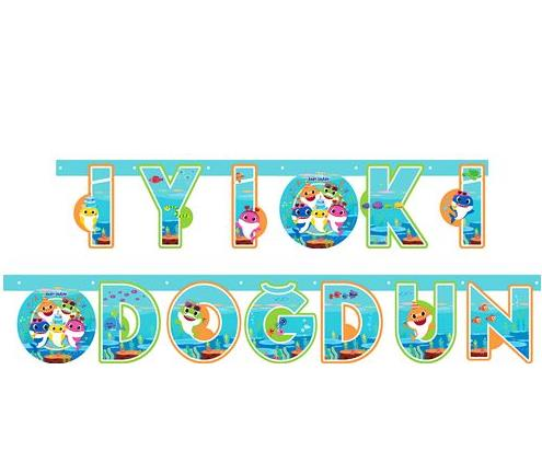 BABY SHARK İYİ Kİ DOĞDUN HARF SET
