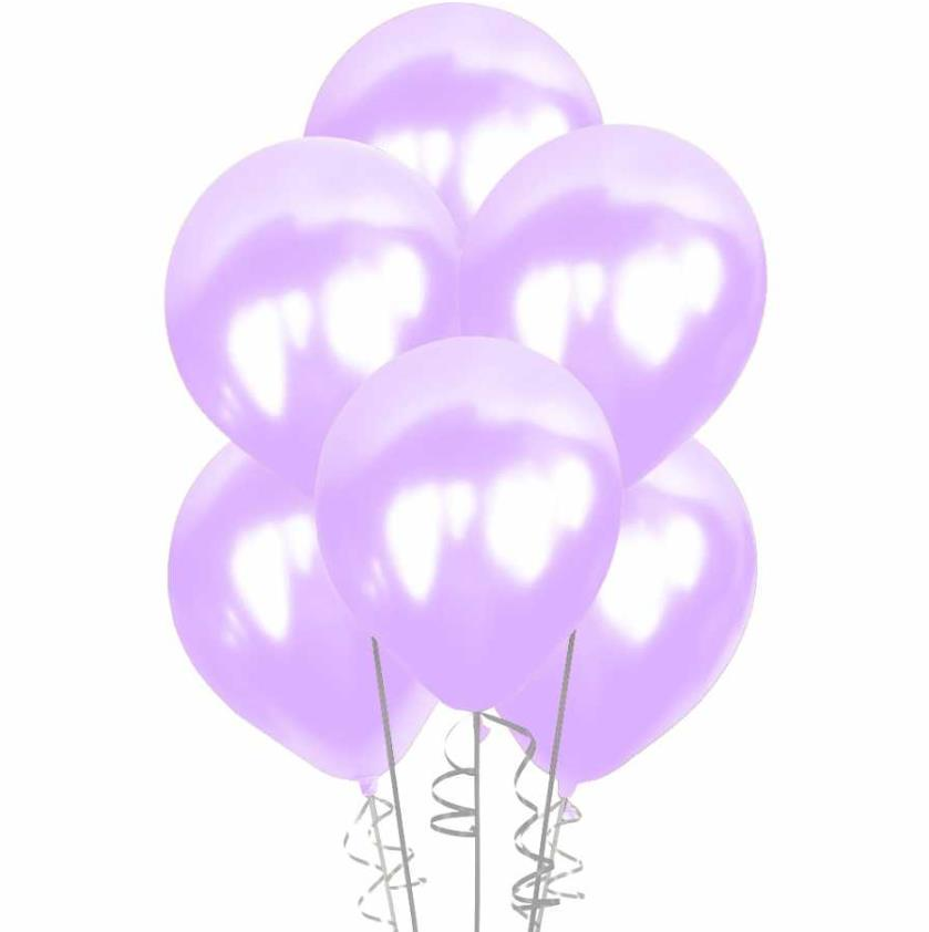 Mor Metalik Balon 100 Adet 12'' (Partibeta)