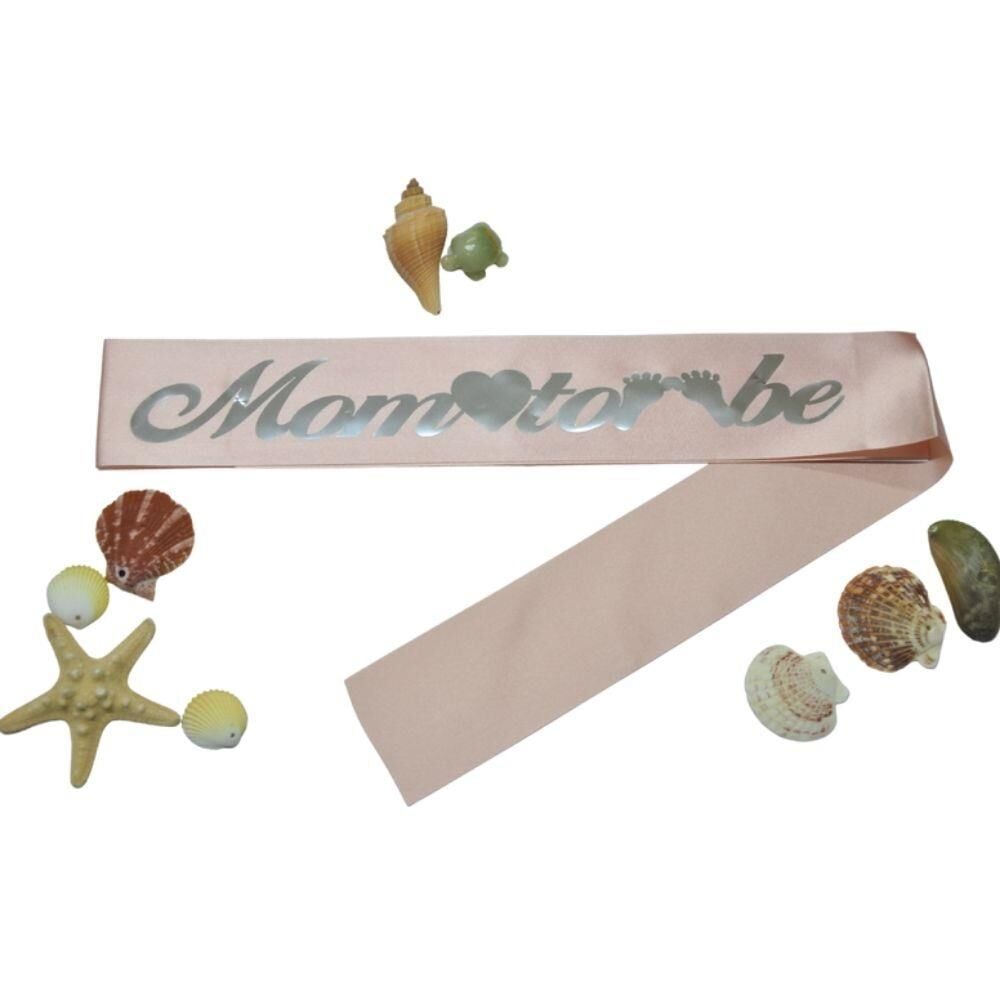 MOM TO BE BASKILI KUŞAK PEMBE GÜMÜŞ