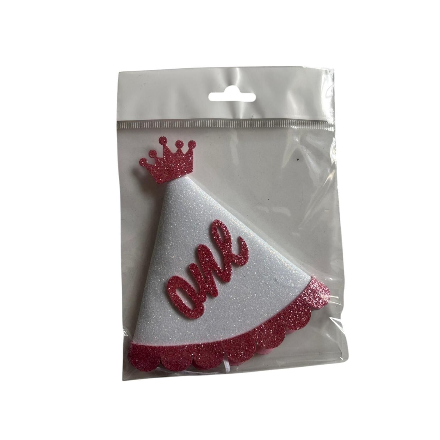 BEYAZ PEMBE ONE TAÇLI EVA ŞAPKA