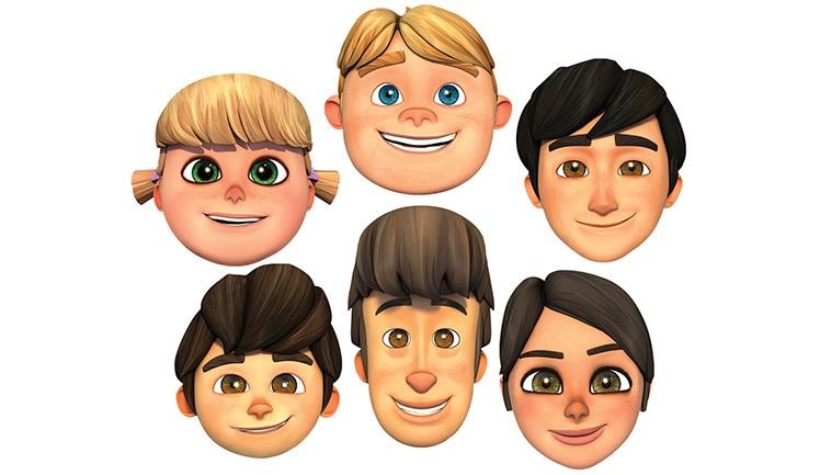 Rafadan Tayfa Karton Maske