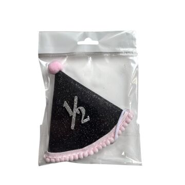 SİYAH PUDRA YARIM YAŞ EVA ŞAPKA