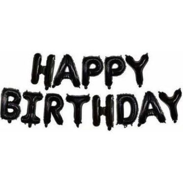 16'' FOLYO HAPPY BIRTHDAY SET SİYAH