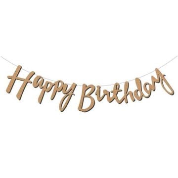 KALİGRAFİ BANNER H.BIRTHDAY KRAFT