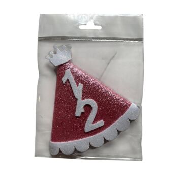 PEMBE BEYAZ YARIM YAŞ TAÇLI EVA ŞAPKA