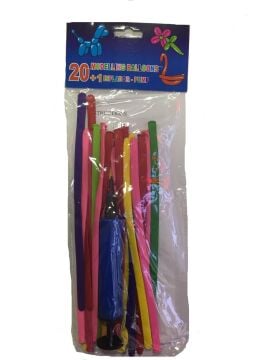 Sosis Balon Ve Şişirme Pompası Set