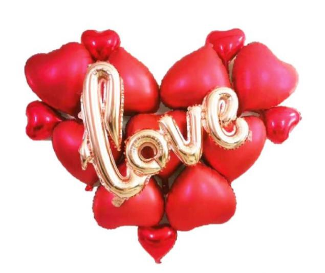 Love Rose Gold Folyo Balon Set