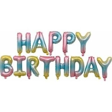 14'' FOLYO HAPPY BIRTHDAY SET GÖKKUŞAĞI