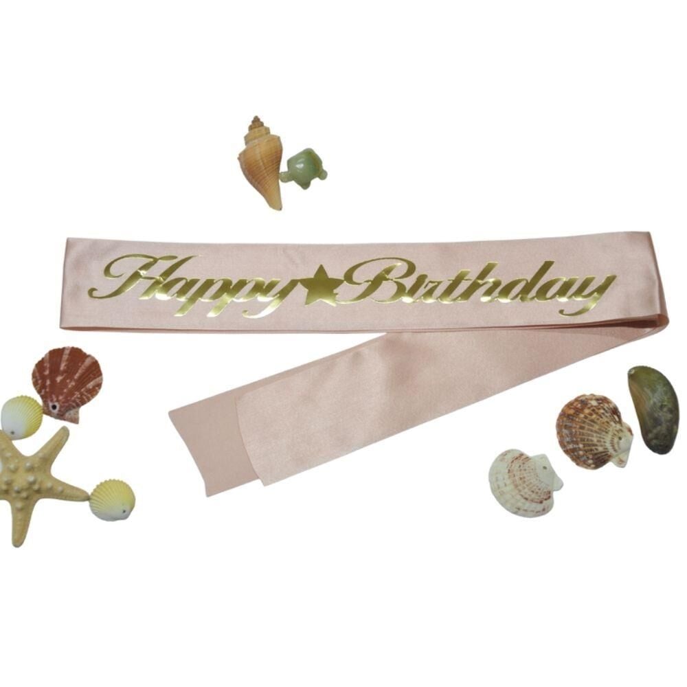 H.BIRTHDAY BASKILI KUŞAK PEMBE GOLD