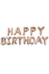 14'' FOLYO HAPPY BIRTHDAY SET ROSE GOLD