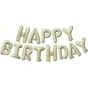16'' BEJ FOLYO HAPPY BIRTHDAY SET