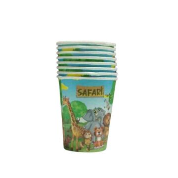 SAFARİ KARTON BARDAK 8 Lİ
