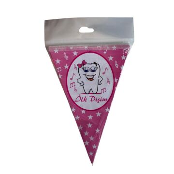 İLK DİŞİM ÜÇGEN FLAMA PEMBE