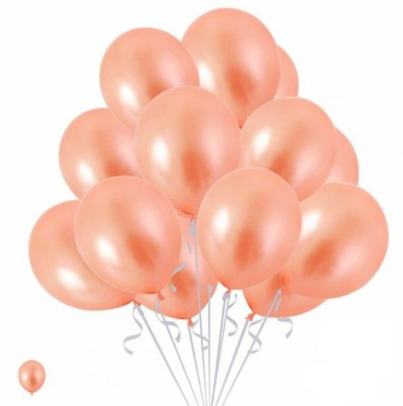 Rosegold Metalik Balon 100 Adet 12'' (Partibeta)