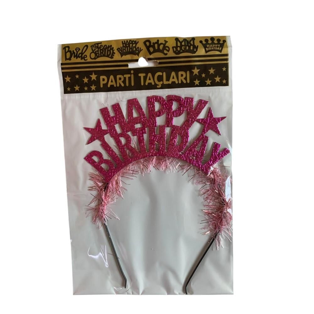 HAPPY BIRTHDAY METAL PARTİ TAÇ FUŞYA