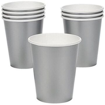 GÜMÜŞ KARTON BARDAK 8 Lİ