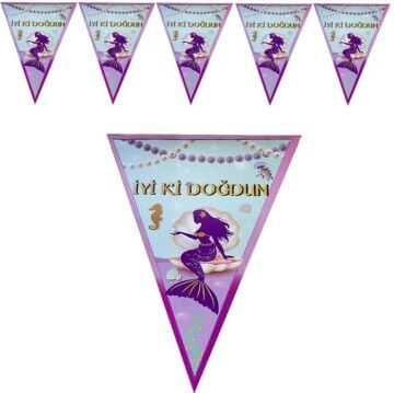 KARAKTERLİ YAZI BANNER BAYRAK SET