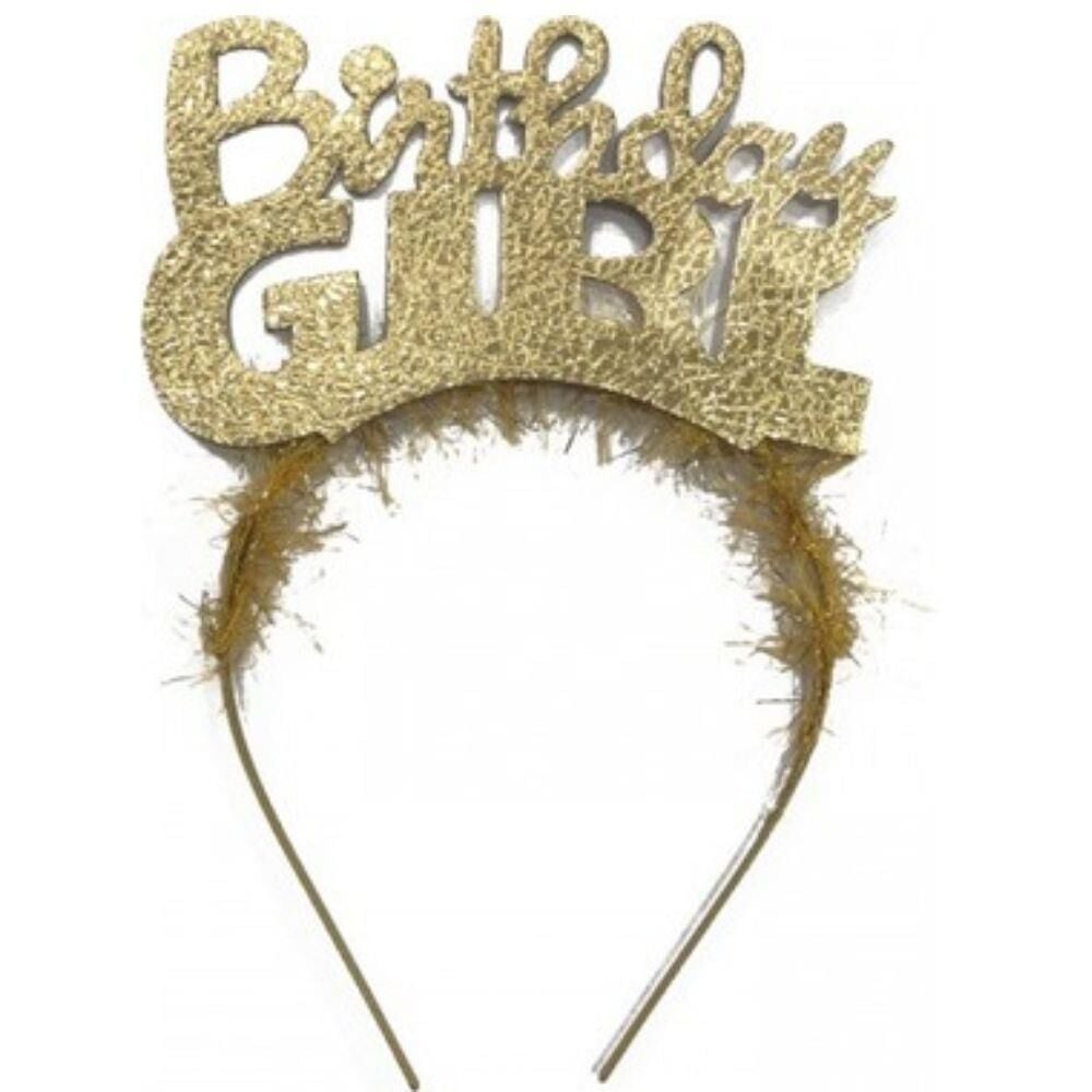 BIRTHDAY GIRL METAL PARTİ TAÇ GOLD
