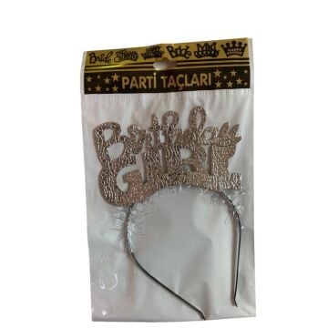 BIRTHDAY GIRL METAL PARTİ TAÇ GÜMÜŞ