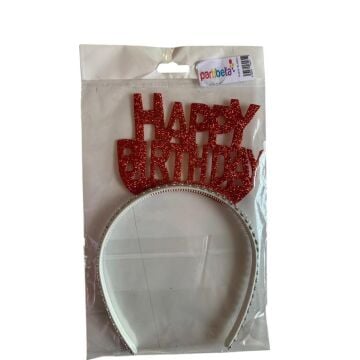 HAPPY BİRTHDAY SİMLİ EVA TAÇ KIRMIZI