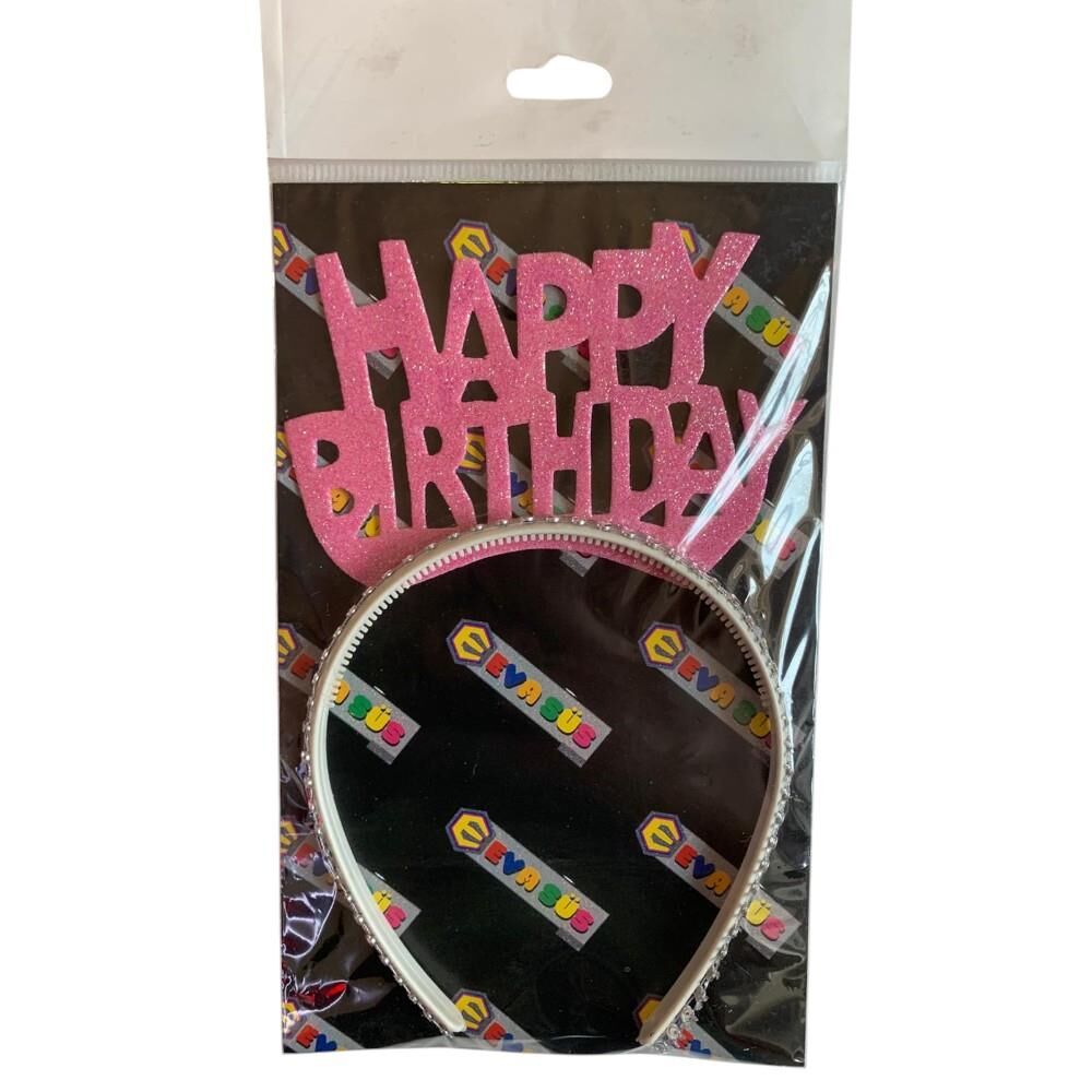 HAPPY BİRTHDAY SİMLİ EVA TAÇ PEMBE