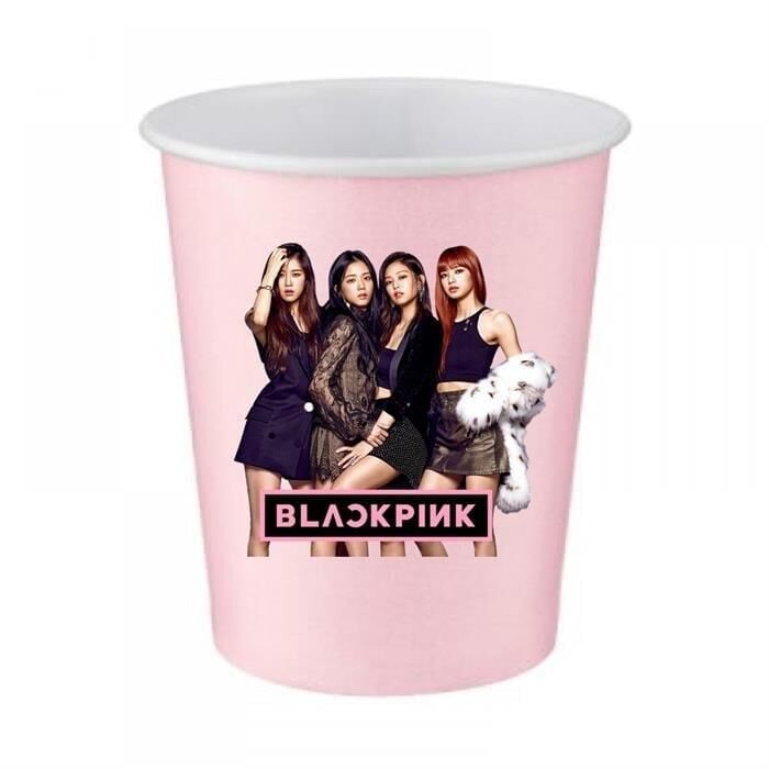 BLACKPİNK PEMBE KARTON BARDAK 8 Lİ