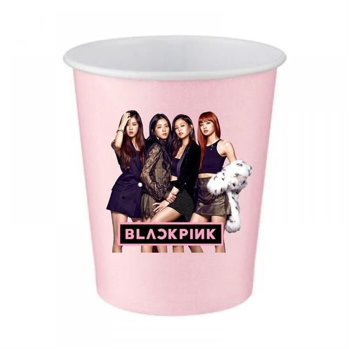 BLACKPİNK PEMBE KARTON BARDAK 8 Lİ