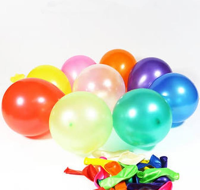 Süsleme Balonu 6'' Metalik Beyaz Renk