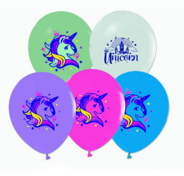 4+1 UNICORN BASKILI PASTEL BALON