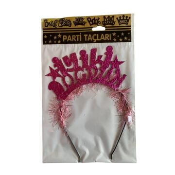 İYİKİ DOĞDUN SİMLİ EVA TAÇ PEMBE