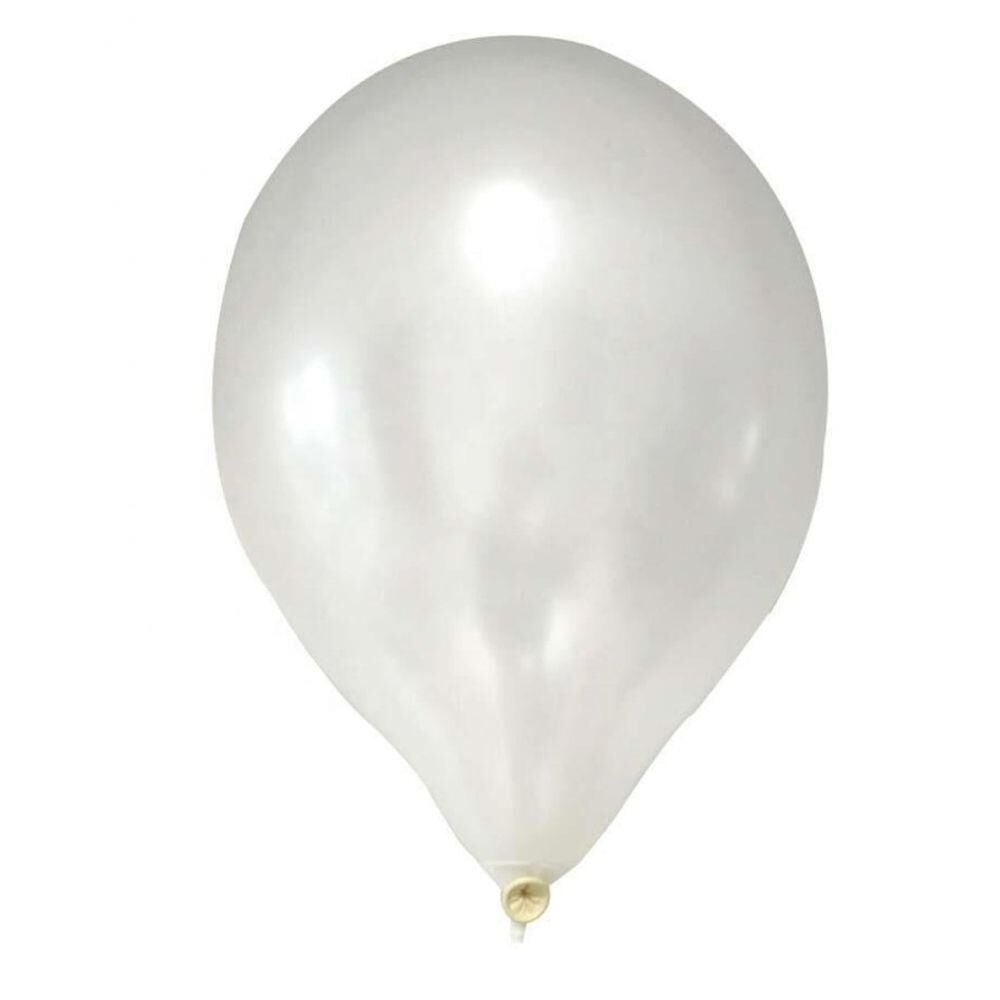 12'' BEYAZ METALİK  BALON ( B.E. )