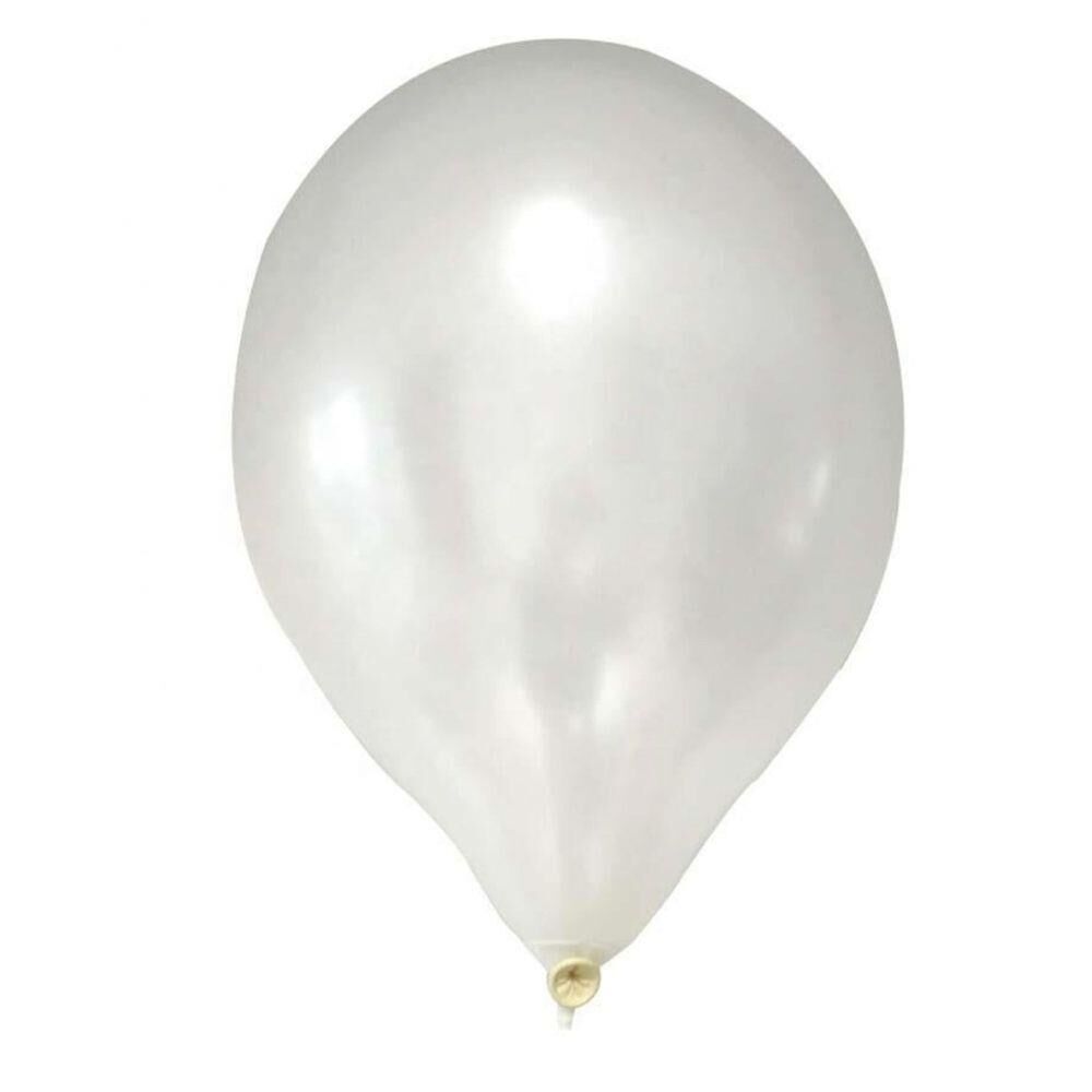 12'' BEYAZ METALİK  BALON ( B.E. )