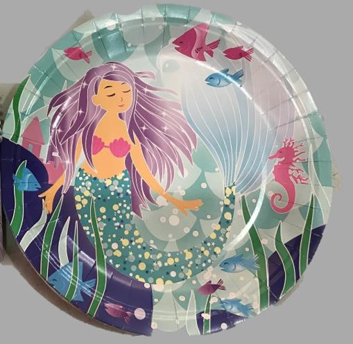 DENİZ KIZI KARTON TABAK 8 Lİ