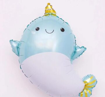 MAVİ BABY SHARK FOLYO BALON