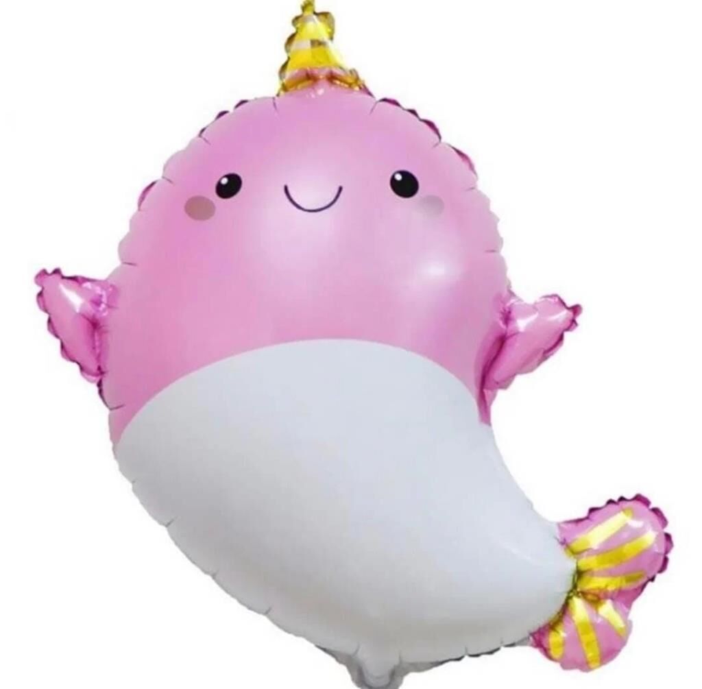PEMBE BABY SHARK FOLYO BALON